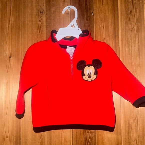 Vintage Disney Mickey Mouse Quarter Zip 12 Months - Picture 1 of 2